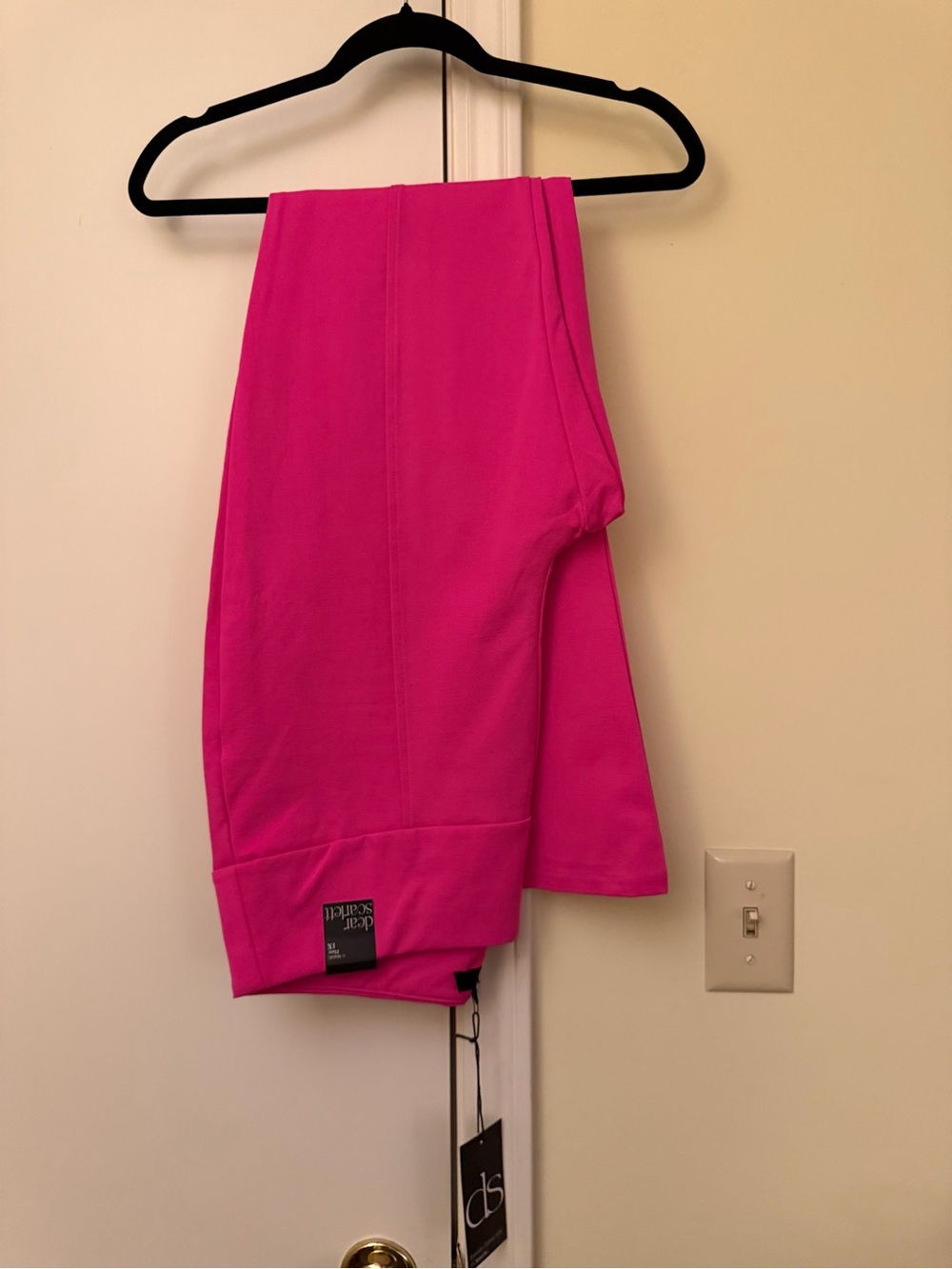 DS Signature Wide Leg Pants in Hot Pink
